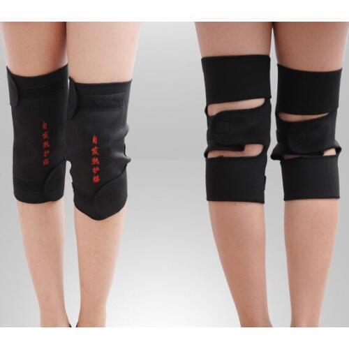 1 Pair Tourmaline Self -heating Kneepad Magnetic Therapy Knee Support Tourmaline Knee Brace Belt Knee Massager
