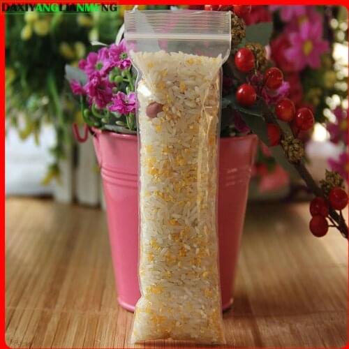 100pcs WxL: : 5x15cm thickness 0.2mm PE zipper plastic transparent bag , zipper plastic bag , clear zipper packaging bags