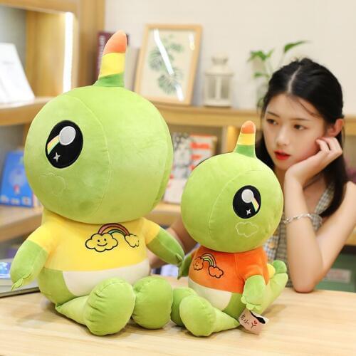 30/50cm Cute One-horned Dinosaur Plush Toys Cartoon Lovely Animal Plush Dragon Kids Doll Toys for Children Girls Birthday Gift