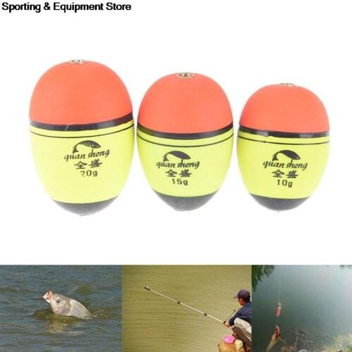 5pcs/lot Fishing Float Light Stick EVA Glowing Night Fishing Float Foam Float Tube Buoy 10/15/20g