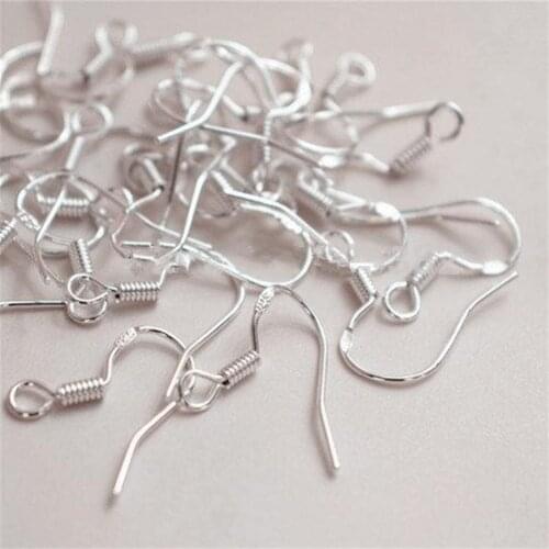 925 Sterling Silver French Hook Ear Wires, Earring Findings 40pcs (20 Pairs) P76