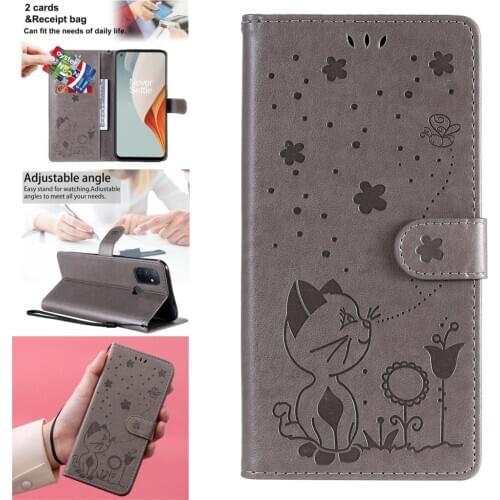 Mobile Cases For OnePlus Nord N100 5G Cute Phone Cover OnePlus Ajax funda 1+Nord 1+8T N10 1+8 Pro PU Leather Flip Book Bag 1