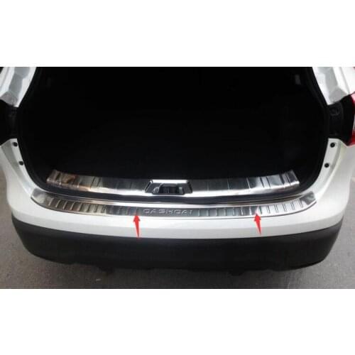 For Nissan QASHQAI 2016 Protective Pad On The Rear Trunk Trim Lid Threshold Rear Door Sill Car Styling