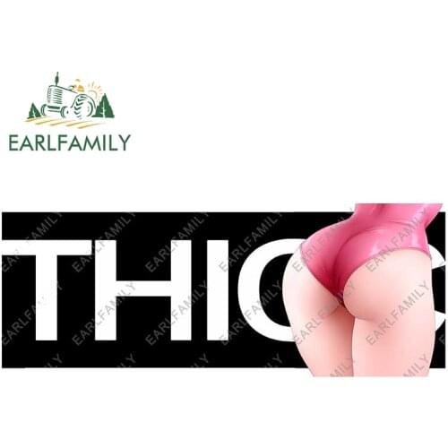 EARLFAMILY 13cm x 5cm for Sexy THIOC Slap Car Stickers Funny Car Accessoires Decal Waterproof Motorcycle Campervan Decoration
