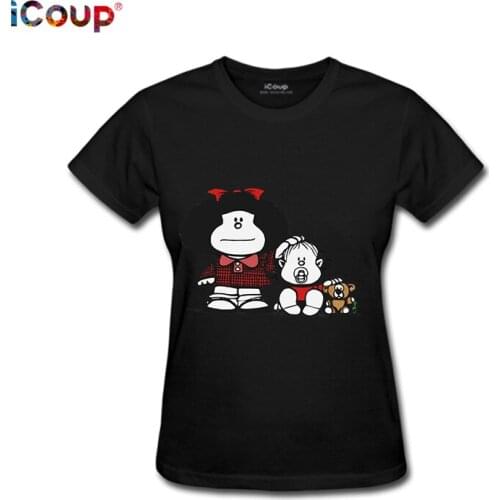 ICoup Womens Mafalda Baby Doll Caricature Series T-Shirt Gift For Children