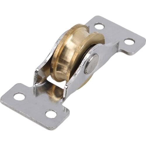 Sliding Door Roller Cabinet Copper Caster Wheel Pulley Runners for Window Wardrobe Furniture Hardware