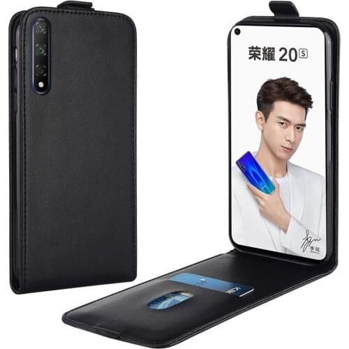 Flip Up and Down Leather Case for Huawei Honor 20S YAL-AL50 6.26'' Vertical Cover for Honor 20S 20s Case Phone Bag