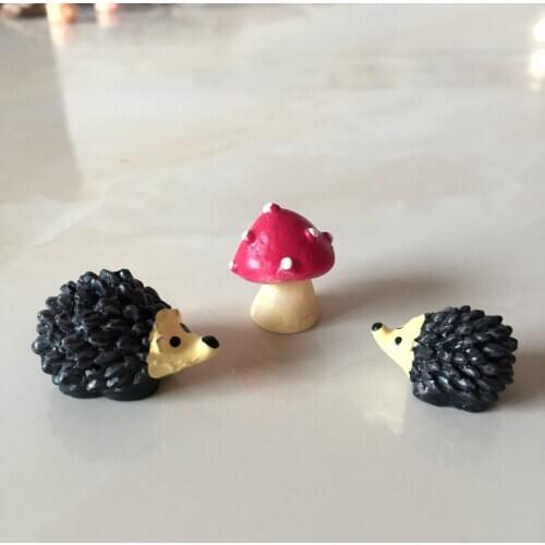 Three Piece Cartoon Animal Dog Doll, Micro Landscape Resin, Small Ornament, Handicraft Ornaments Miniatures Figurine Crafts