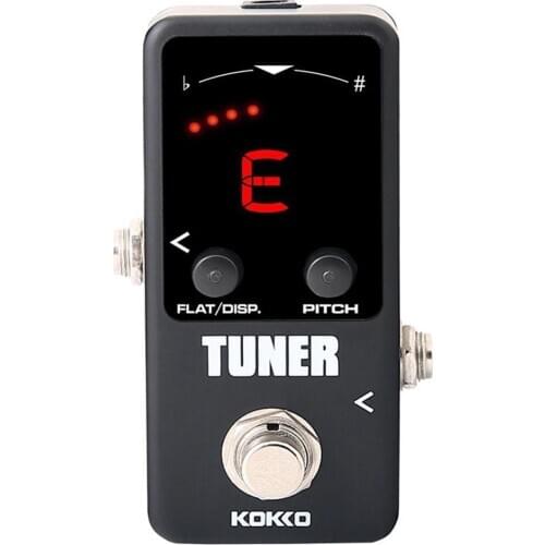 KOKKO Mini Pedal Tuner Guitarra Guitar Bass Violin Ukelele Stringed Instruments Tuner Effect Device
