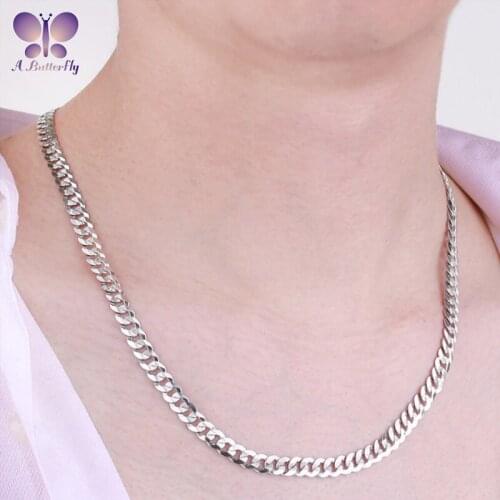 Mens 925 Sterling Silver Thick Necklace Personality Luxury Hip Hop Chain Street Dance Chain Width 7.2MM Material 100% Real