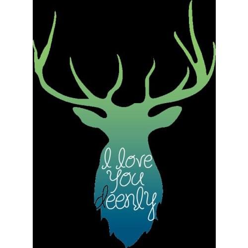 Christmas elk Silhouettes Stickers On Clothes Children Favorite Heat Transfer New Design Washable DIY Accessory Badges Patches