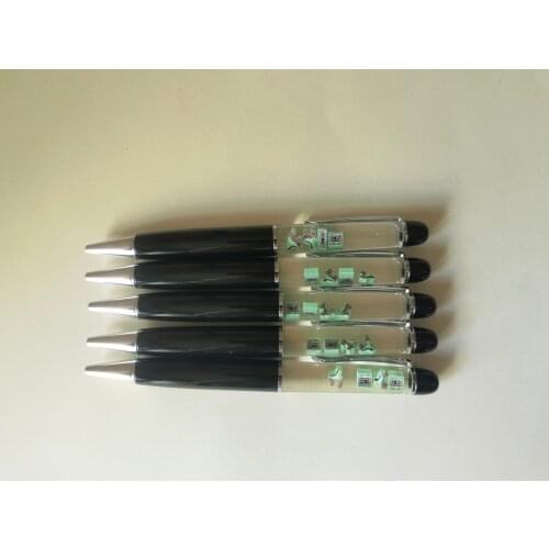 Novelty Ice Skates Can Be Moved Left And Right 3D Floater Liquid Ballpoint Floating Pen