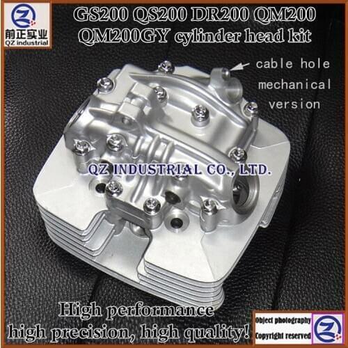 New and top quality mechanical for SUZUKI QINGQI motorcycle engine parts 200cc GS200 QS200 DR200 QM200 QM200GY cylinder head kit