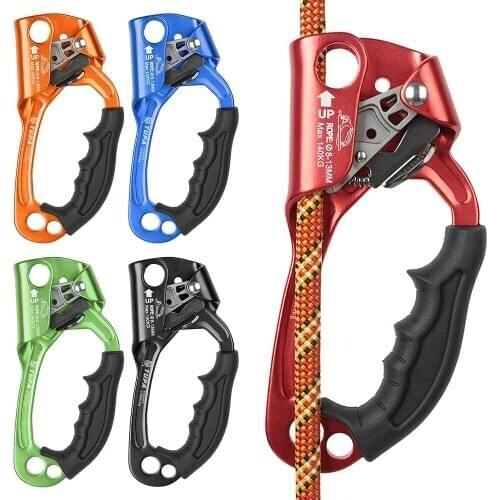 Outdoor Hand Ascender Rock Climbing Ascender 8-12mm Vertical Rope Access Rescue Caving Climbing Accessories Camping