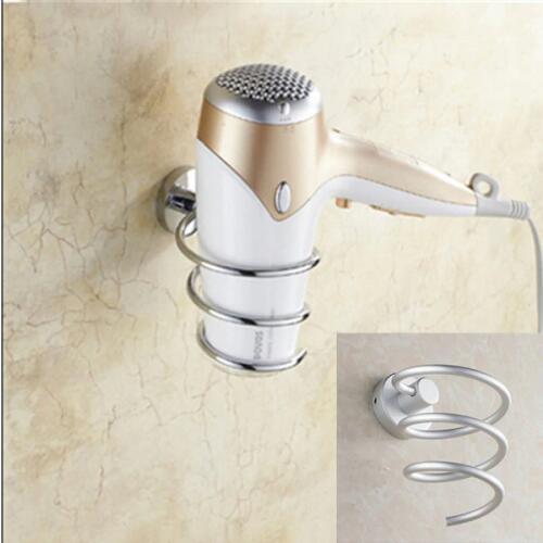 Bathroom shelf Hair Dryer Rack Wall-mounted Hair Dryer holder Space Aluminum Bathroom Wall Shelf Storage Hairdryer Holder
