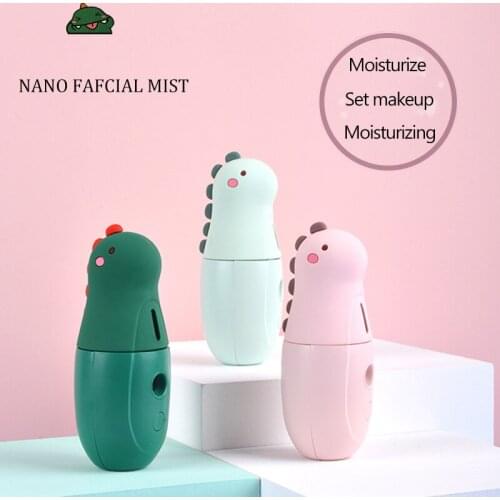 Portable Cute humidifier Micro USB Animal Mini Dinosaur Facial Sprayer Steaming Facial Humidifier Vaporizer Handheld Nanomist