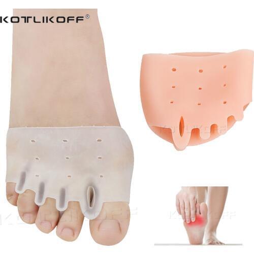 KOTLIKOFF Toe Separator Separateur D'ortei Hallux Valgus Corrector 5 Hole Bunion Orthotics Protector Bones Overlapping Pedicure