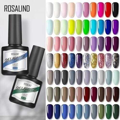 ROSALIND UV Gel Nail Polish 8ML Gellak Hybrid Varnishes Soak Off Nail Art Semi Permanent For Manicure Matt Gel Top Nail Design