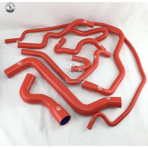 Silicone Radiator Hose KIT For Saab 9-5 9 5 1999-2001 (8Pcs) Red/Blue/Black