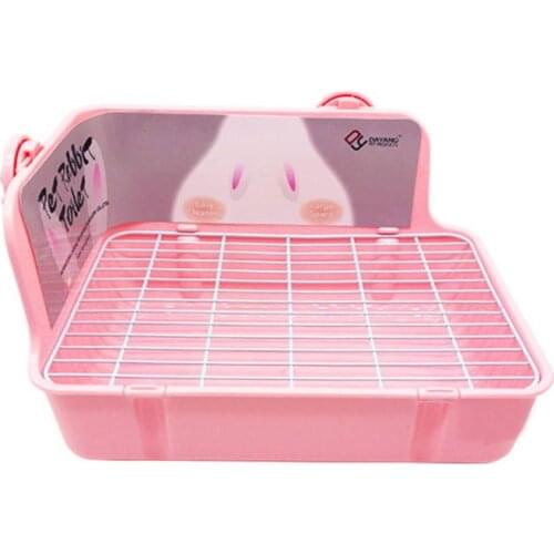 Pet Hamster Cat Rabbit Toilet Litter Corner Trays Indoor Clean Small Pets Training Defecation Stretcher