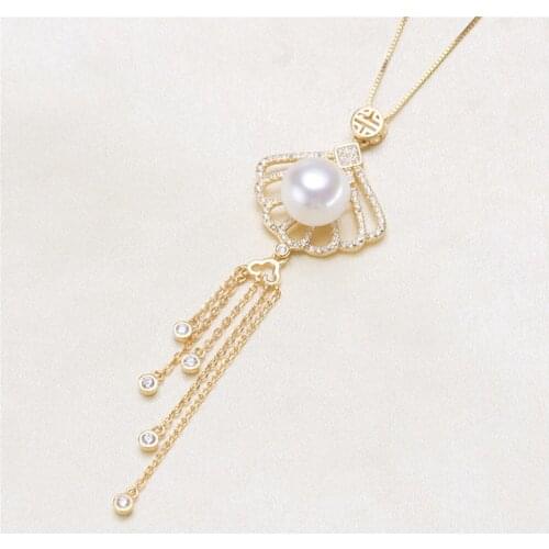 S925 Sterling Silver Screw Eye Pin Bail Top Drilled Beads End Cap For DIY Pearl Charm Pendant Connectors Jewelry Making