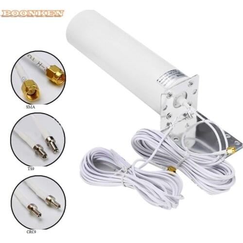 High Gain 3G 4G External Antenna Outdoor 4G LTE Antenna 10m Dual Slider CRC9/TS9/SMA Connector for 3G 4G Router Modem