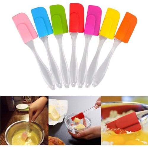 1 Pcs Food Grade Silicone Cream Butter Cake Spatula Non Stick Butter Cream Cooking Spatula Cake Baking Tool Kitchenware