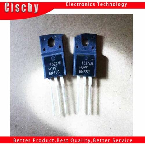10pcs FQPF6N65 TO-220F FQPF6N65C TO220F 6N65 TO-220
