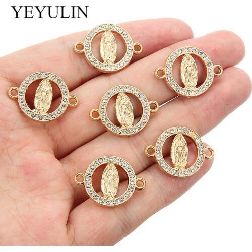 10pcs/lot Charms Buddha Golden Color Buddha Statue Pendant Charms Connectors Buddhism Buddha Charms For Jewelry Making