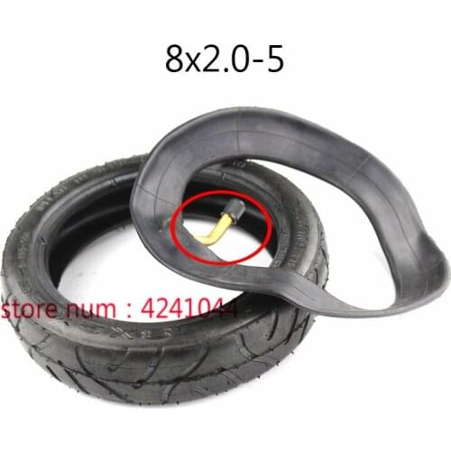 2pcs 8 inch pneumatic tire 8X2.0-5 8x2.00-5 inner tube and tyre for Electric scooter baby trolley