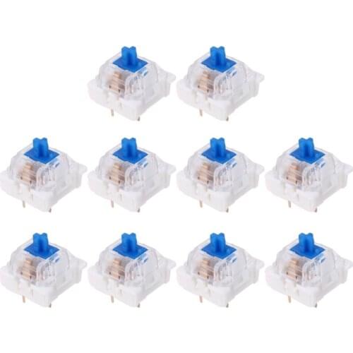 Y9RF Outemu 3Pin Switches black red brown blue SMD LED Switch for Mechanical Keyboard fit for cherry MX Gateron replacement DIY