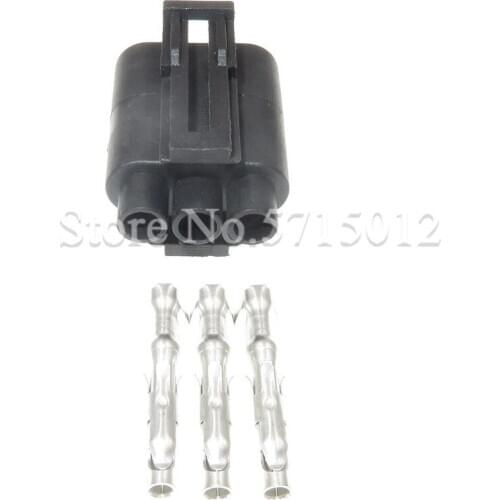 3 Hole 5267598-1 Female Waterproof Electrical Automotive Connector Plug With Terminals For Cars