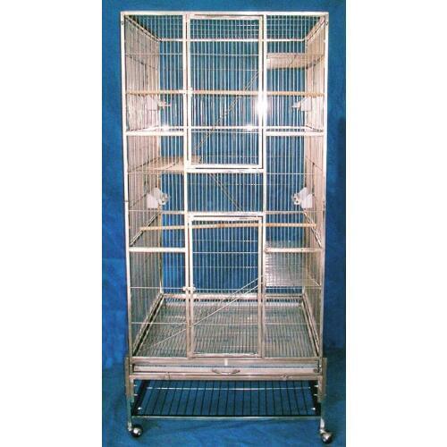 30" X 30" X 70" STAINLESS STEEL BIRD CAGE FOR BIRD PARROT breeding cage