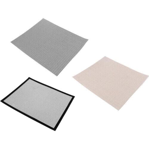 Non Stick BBQ Mesh Grill Mat Temperature Resistant Barbecue Pad Meat Tool
