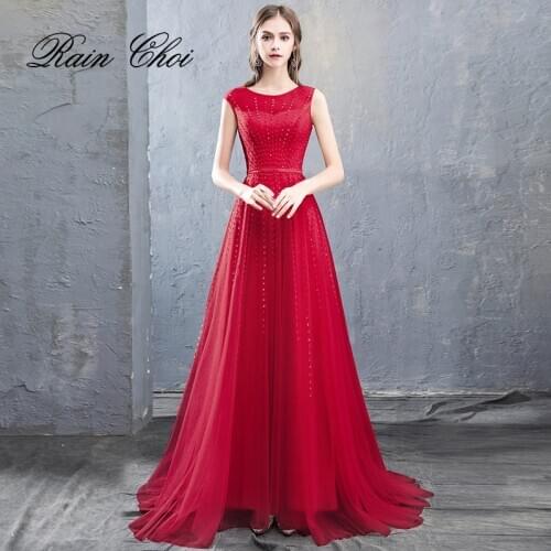 Long Prom Gowns Tulle Formal Prom Dress Evening Dresses 2020