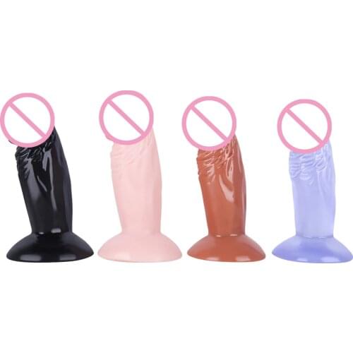 Dildo for Anal Erotic Soft Silicone Jelly Dildo for Women Realistic Small Penis Anal Plug Dick Suction Cup Adult Sex Toys