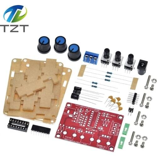 Function Signal Generator DIY Kit Sine/Triangle/Square Output 1Hz-1MHz Signal Generator Adjustable Frequency Amplitude XR2206