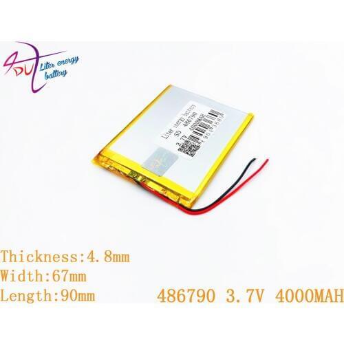Liter energy battery tablet battery seven inches below the sun M70 486790 3.7V 4000MAH 456590 mobile tablet battery