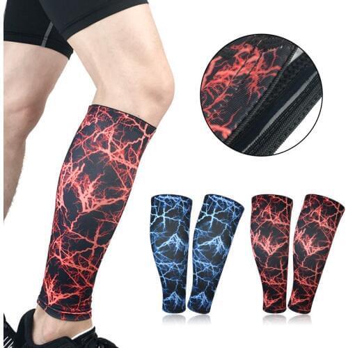 Men Women Compression Leg Warmers Cycling Legwarmers Sport Safety Running red blue Legging Basketball Soccer Tights Sportswear