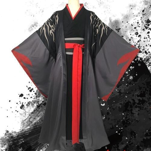 Dao Mo To Shi Wei Wuxian Cosplay Set Costume Anime Grandmaster Of Demonic Cultivation Cosplay Lan Wangji Mo Dao Zu Shi Hanfu