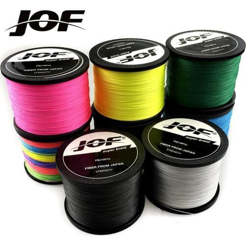 NEW JOF Braided Fishing Line 8 Strands 4 Strands 500M Saltwater Freshwater Fishing Cord linha multifilamento 8 fio 4 fio