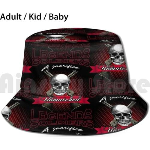 Soldiers Bucket Hat Adult kid baby Beach Sun Hats Soldier Bucky Bucky Barnes Geek Shield War America Civil War Cloud Comics