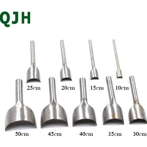 Durable 9pcs/set(10-50)mm Polishing Steel Semicircular Punching Tools Wallet&Belt Tail Chop Cuting DIY Leather Craft Accessories