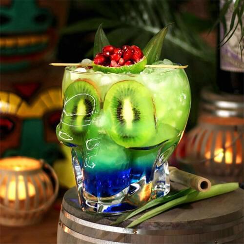 Transparent Crystal Skull Head Shot Glass Cup For Whiskey Wine Vodka Gothic for Home Barware Drinkware Whiskey Wine Skull Cup
