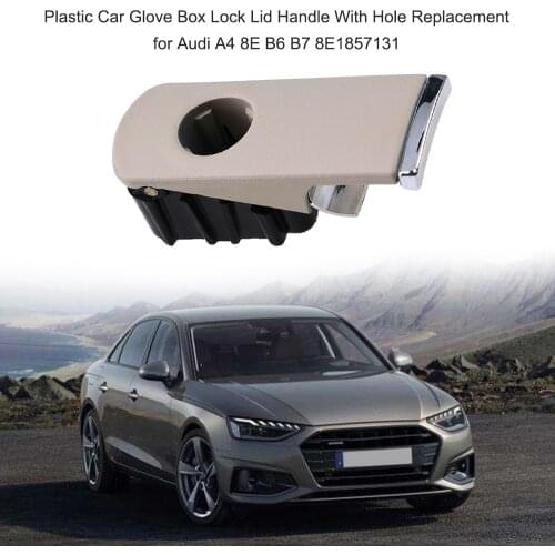 Auto Car Glove Box Lock Lid Handle With Hole Replacement for Audi A4 8E B6 B7 8E1857131