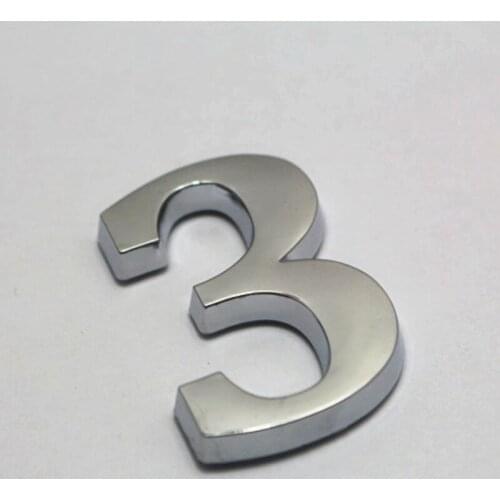 0-9 House Number Sign Self Adhesive Address Digit Sticker Plate Numeral Door Plaque for Home Hotel E7