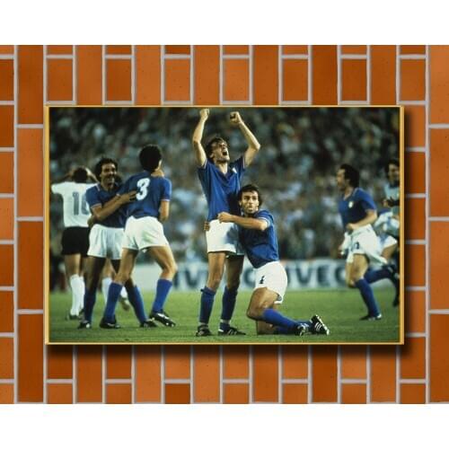 Silk Poster Home Decoration Paolo Rossi Italy Legend Great Footballer Star (10) Wall Art Christmas Gift