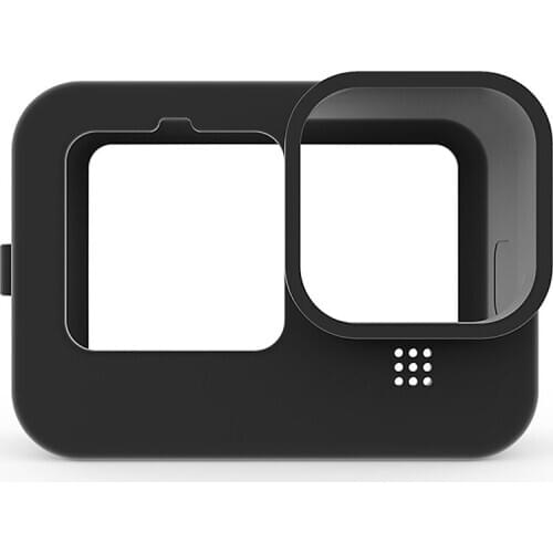 For GoPro HERO9 Frame Silicone Protective Housing Case Washable Shockproof with Lens Cover