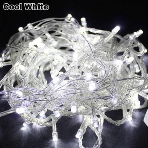 10M 100 LED AC220V/110V Fairy String Lights Christmas Wedding Party Decorations luminarias lamps Garland Lighting Luces