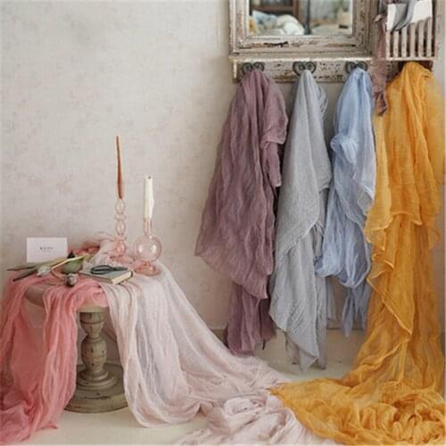 1.2mx3m Tulle Cloth Ruffled Fabric Wedding Birthday Party Backdrop Decoration Droping Photo Studio Flatlay Prop